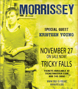 Morrissey este Martes 27 de Noviembre @ Tricky Falls (El Paso, TX)