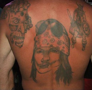 Los peores tattoos del rock: Guns N' Roses