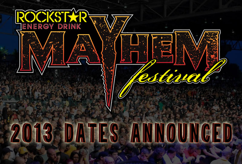 Anuncian las fechas del Rockstar Mayhem Festival 2013