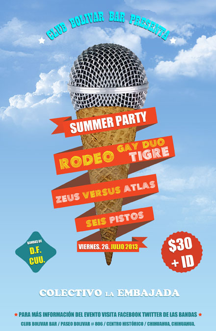 Summer Party este sábado 27 de julio @ Club Bolívar