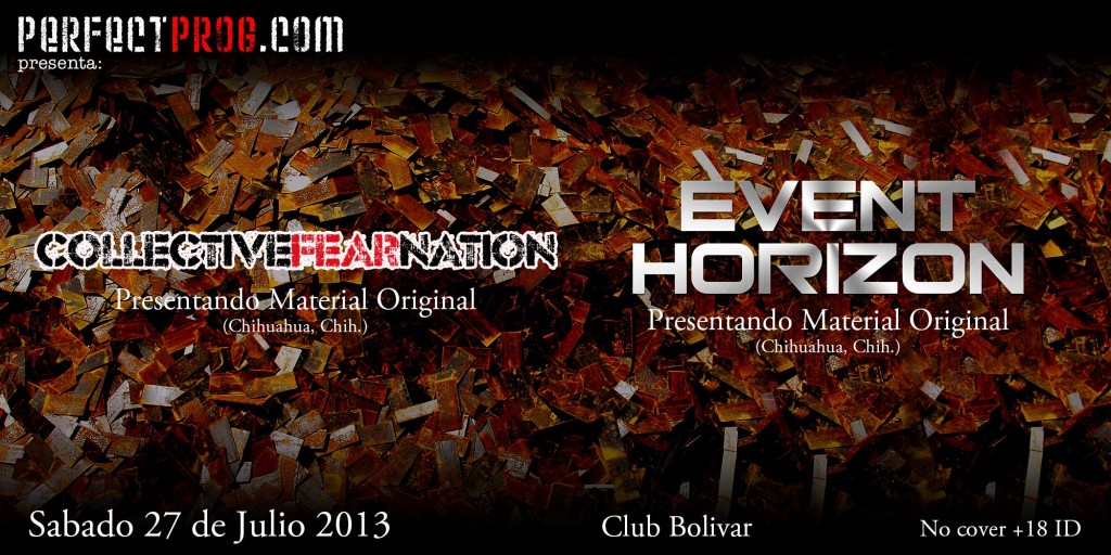 Collective Fear Nation y Event Horizon este sábado 27 de julio @ Club Bolívar