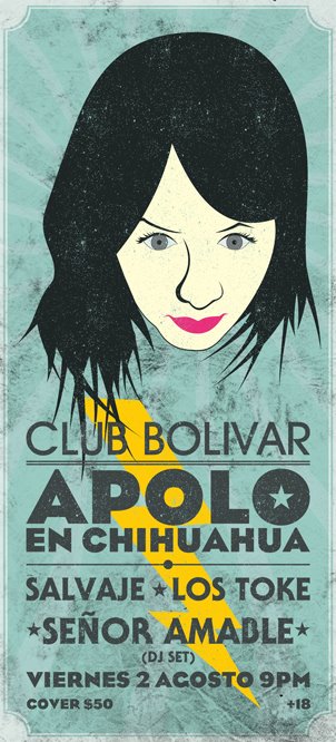 Apolo en Chihuahua este viernes 2 de agosto @ Club Bolívar
