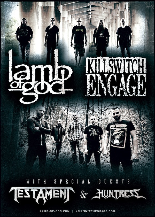 Lamb of God y Killswitch Engage este domingo 3 de noviembre @ Speaking Rock Entertainment Center