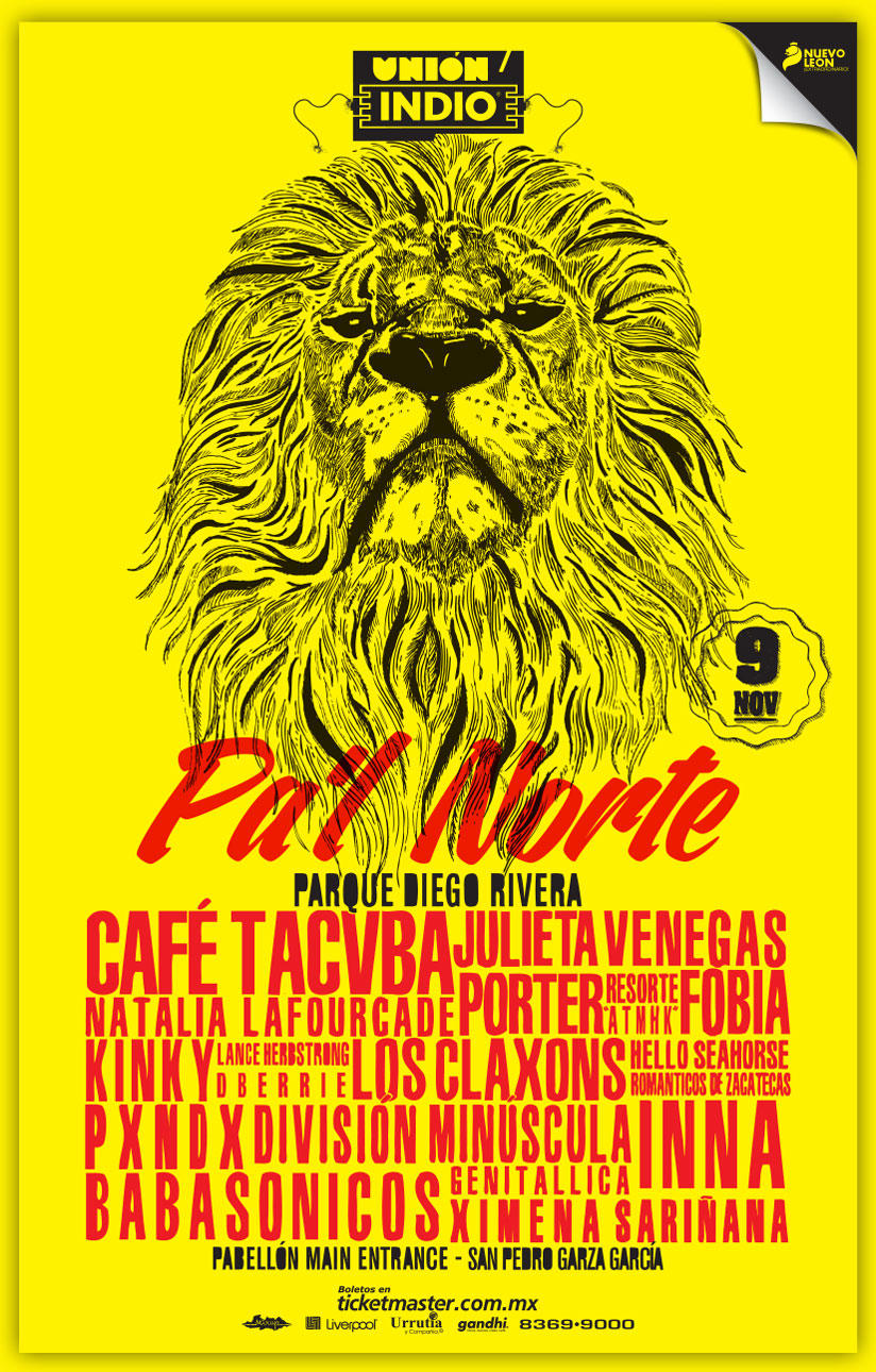 Cartel oficial del Pa'l Norte Music Fest 2013