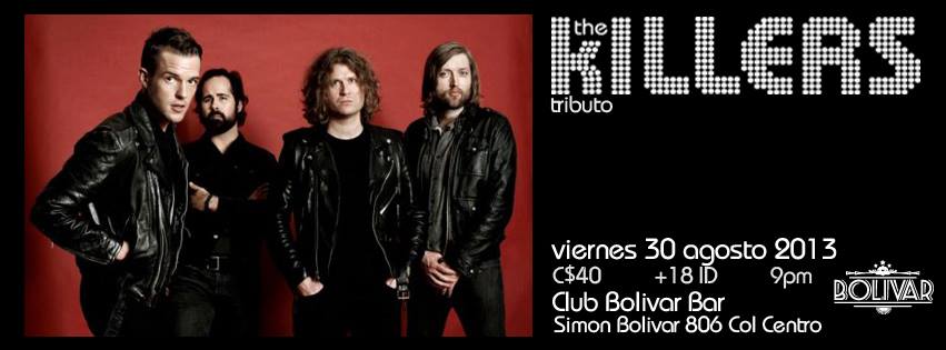 Tributo a The Killers este viernes 30 de agosto @ Club Bolívar