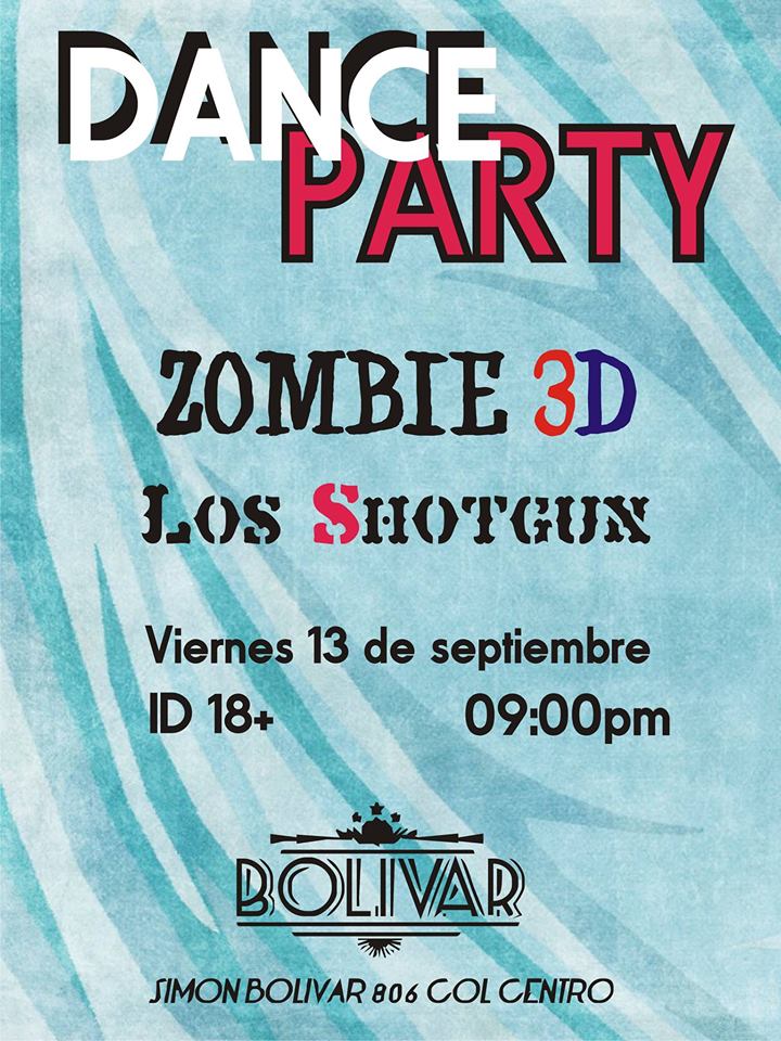 Dance Party este viernes 13 de septiembre @ Club Bolívar