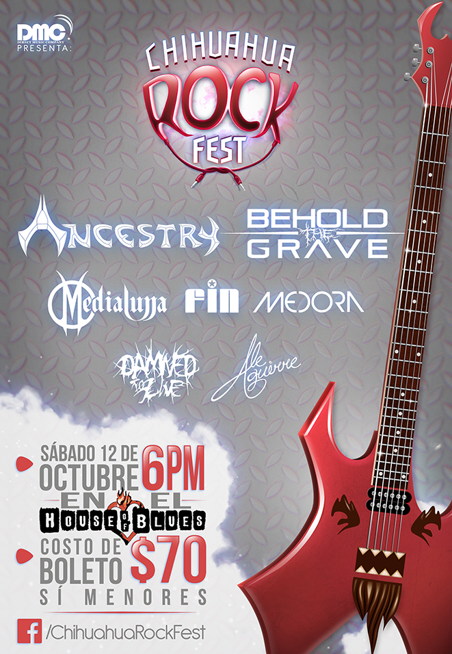 Chihuahua Rock Fest este sábado 12 de octubre @ House of Blues
