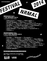 El festival Nrmal 2014 se llevará a cabo del 1 al 9 de marzo en la Ciudad de México y Monterrey, NL.